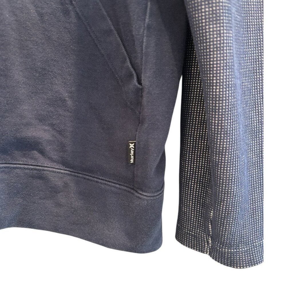 Hurley x Nike Dri-FIT Hoodie | Men’s XL Blue Pullover - Picture 3 of 6
